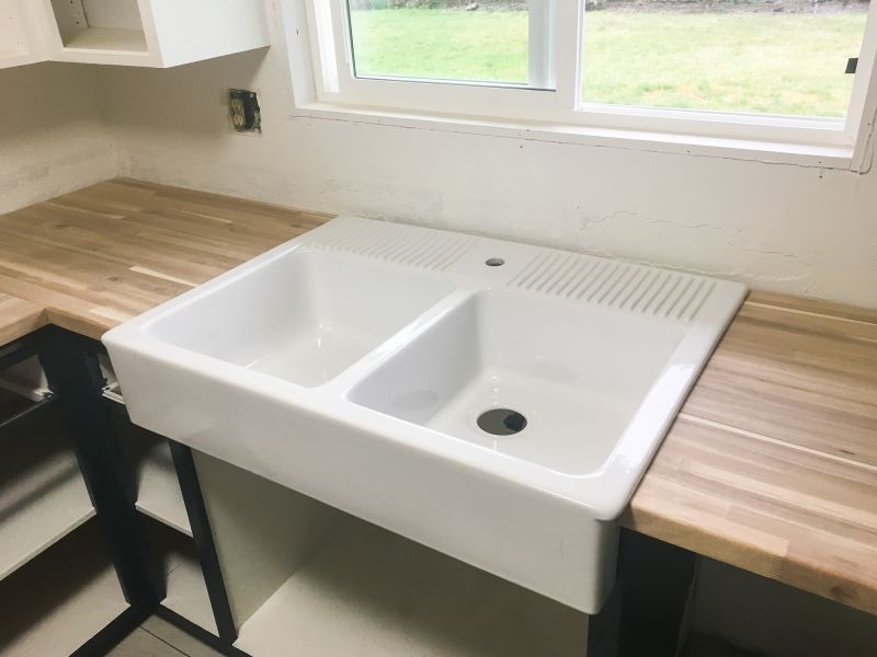 Undermount Farmhouse Sink Setup